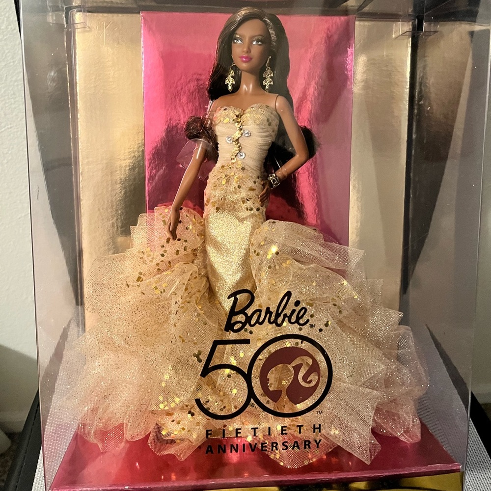 BARBIE 50th ANNIVERSARY NIB AUTHENTIC COLLECTIBLE DOLL IN ORIGINAL BOX